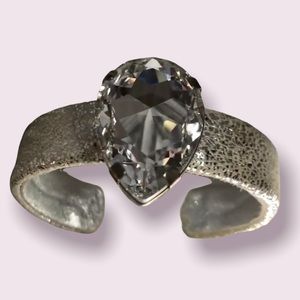 💎 Ted Rossi Leather Bling Cuff